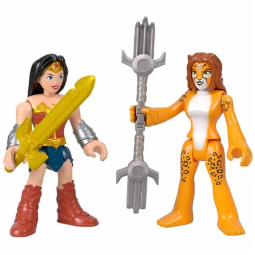 Fisher-Price® Imaginext DC Super Friends Wonder Woman & The Cheetah Figures Perspective: back