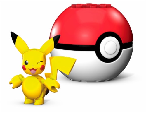 Mega Construx™ Pokemon™ Poke Ball Building Set - Pikachu Perspective: back