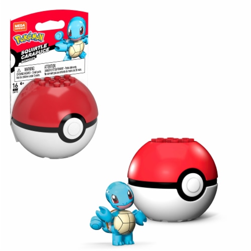 MEGA™ Pokemon™ Poke Ball Building Set -  Squirtle Perspective: back