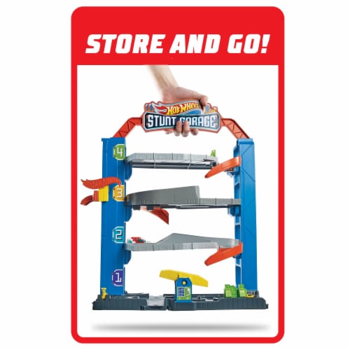 Mattel Hot Wheels® Stunt Garage Play Set Perspective: back