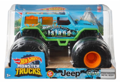 Mattel Hot Wheels Monster Trucks Jeep Wrangler Vehicle Perspective: back