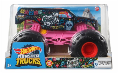 Mattel Hot Wheels Monster Trucks Camin de los Muertos Vehicle Perspective: back