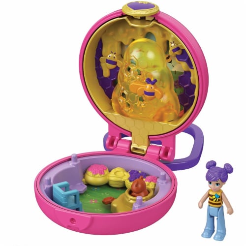 Polly Pocket Tiny Compact, Bumble Bee Perspective: back