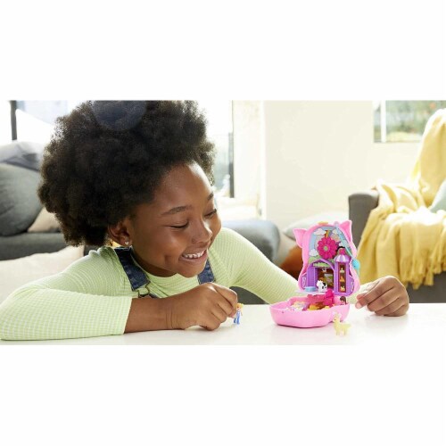 polly pocket on the farm piggy compact