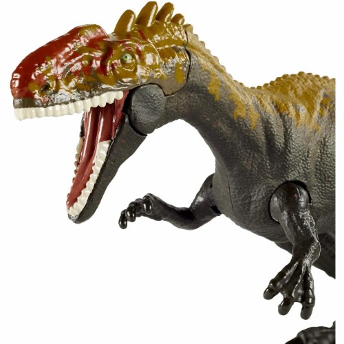 Jurassic World Camp Cretaceous Savage Strike Monolophosaurus Dinosaur Figure w/ Attack Move Perspective: back