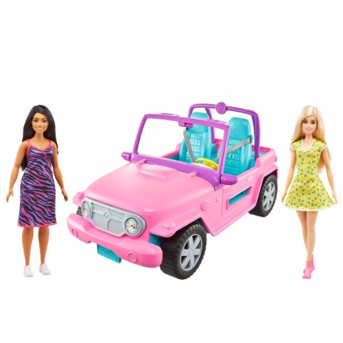 Mattel Barbie® Doll and Friend with Vehicle Playset Perspective: back