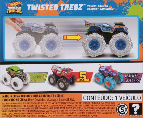 Mattel Hot Wheels Monster Trucks Twisted Tredz™ Rodger Dodger™ Truck Perspective: back