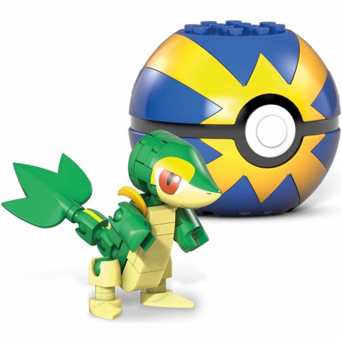 Mega Construx Pokemon Snivy Construction Set, Building Toys for Kids Perspective: back