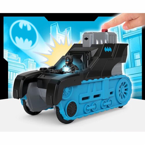 Fisher-Price Imaginext DC Super Friends Bat-Tech Tank, push-along vehicle with Batman figure Perspective: back