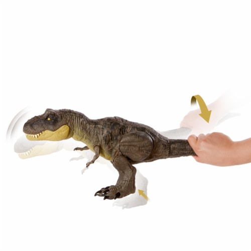 Mattel Jurassic World Stomp Attack Tyrannosaurus Rex Figurine Perspective: back