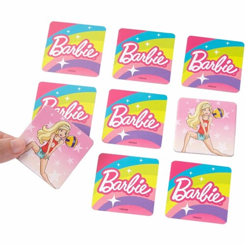 Mattel Fisher-Price® Make-A-Match Barbie™ Card Game Perspective: back