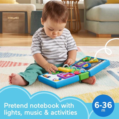 Fisher-Price Laugh & Learn 123 Schoolbook, Electronic Activity Toy Perspective: back