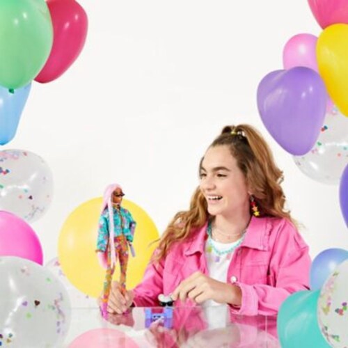 Mattel Barbie® Pink Braids Extra Doll Perspective: back