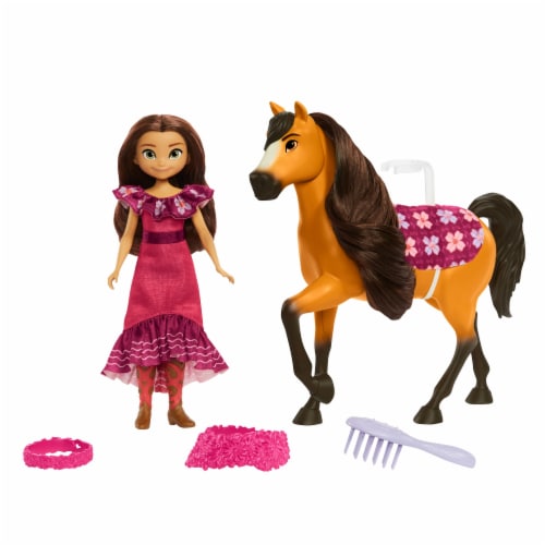 Mattel Spirit Untamed Miradero Festival Lucky and Spirit Playset Perspective: back