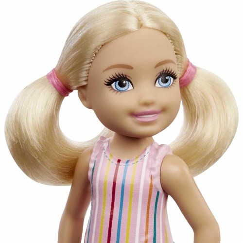 Barbie Chelsea Doll (6-inch Blonde) Wearing Skirt with Striped