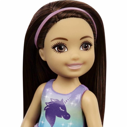 Barbie Chelsea Doll (6-inch Brunette) Wearing Tie-Dye Shorts