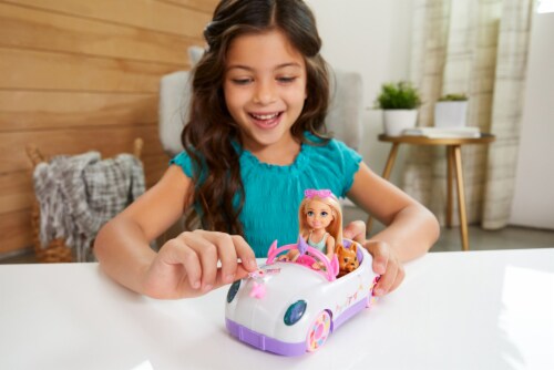 Barbie® Chelsea™ Doll and Car Toy Set Perspective: back