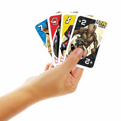 UNO® Flip Marvel Card Game Perspective: back