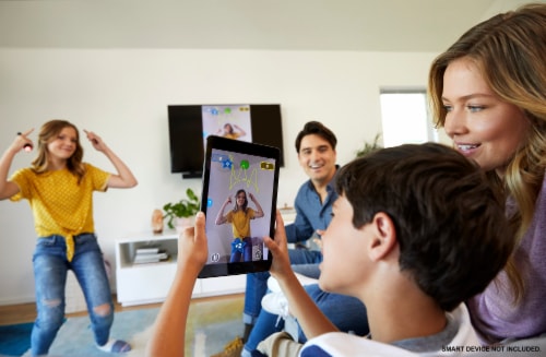 Mattel® Pictionary Air® Kids vs Grown-Ups Game Perspective: back