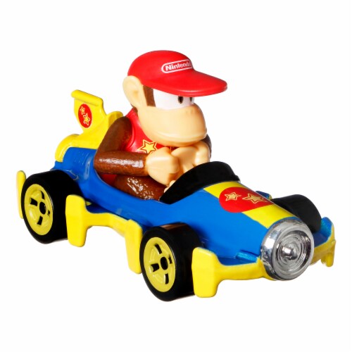 Hot Wheels® Mario Kart™ Waluigi Toad Set Perspective: back