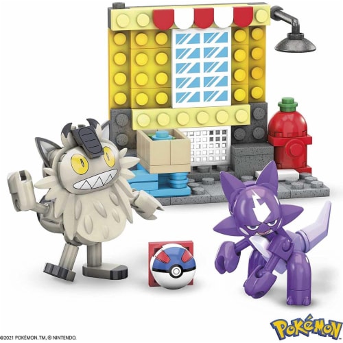 Mega Construx™ Pokemon™ Toxel Vs. Galarian Meowth Building Set Perspective: back