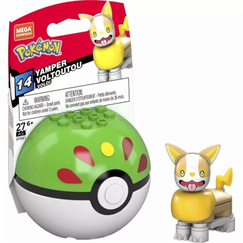 Mega Construx™ Pokemon™ Yamper Poke Ball Building Set Perspective: back