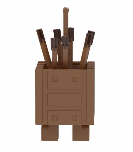 Mattel Minecraft Legends Wood Golem Figure Perspective: back