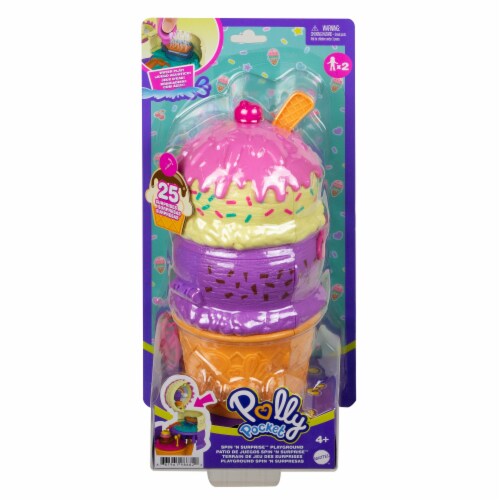 Mattel® Polly Pocket™ Spin 'N Surprise Playground, 26 pc - QFC