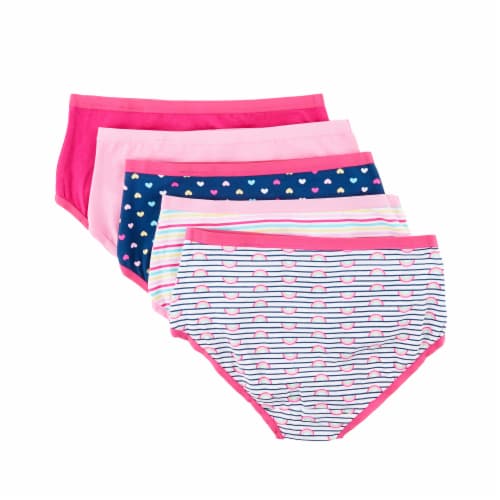 Dip BKS0GU0003 Cotton Spandex Girls Brief Underwear, 5 pk - Kroger