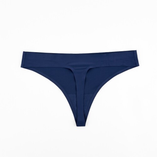 BWC20TH301 Dip 3 Pack Invisible Line Thong - Black/Navy/Beige Perspective: back