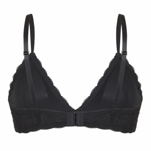 Dip Wirefree Lace Bralette - Black Perspective: back