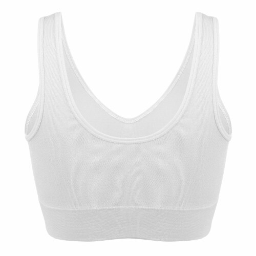 Dip Seamless Full Coverage Bralette - White Perspective: back