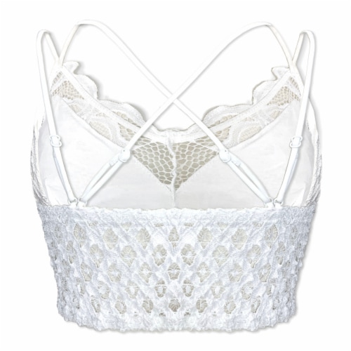Dip Crochet Lace Bralette Perspective: back