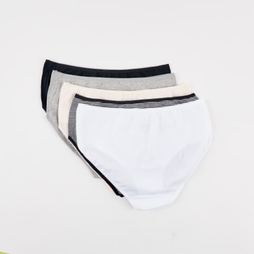 Dip Women Prints Cotton Briefs - Black/White/Grey Perspective: back
