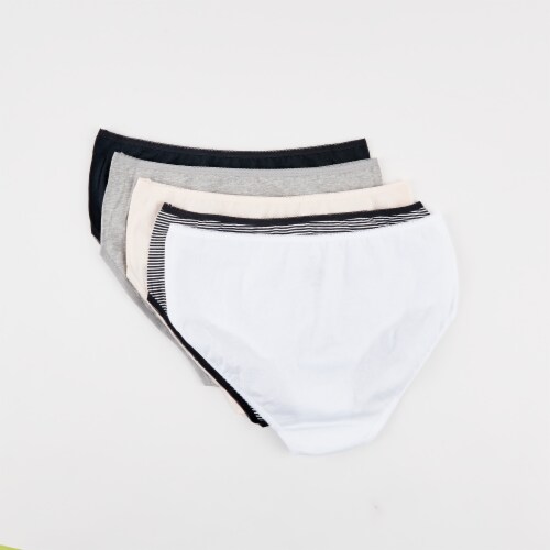 Dip Women Prints Cotton Briefs - Black/White/Grey Perspective: back