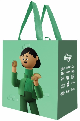 Earthwise Happy Place Reusable Bag Perspective: back