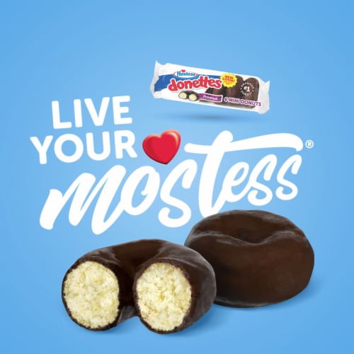 Hostess® Donettes® Single-Serve Chocolate Frosted Mini Donuts Perspective: back