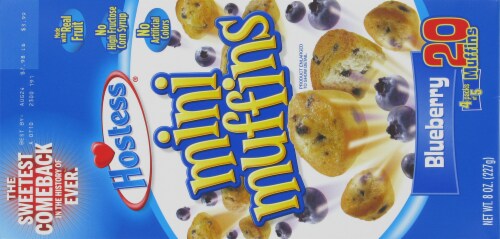 Hostess® Blueberry Mini Muffins Perspective: back