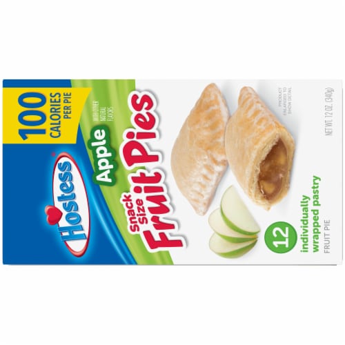 Hostess® Snack Size Apple Fruit Pies Perspective: back
