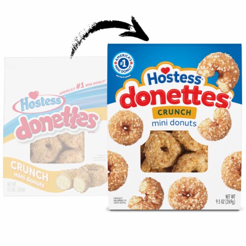 Hostess Donettes, Crunch Mini Donuts Perspective: back