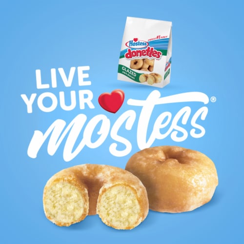 HOSTESS Glazed DONETTES Bag, Mini Donuts Perspective: back