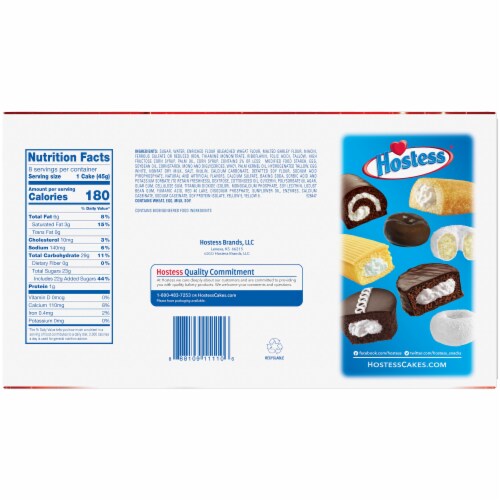 Hostess Limited Edition Holiday Cup Cakes Perspective: back