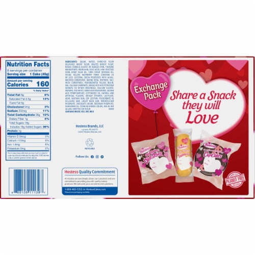 Hostess® Dark Chocolate Raspberry CupCakes Perspective: back