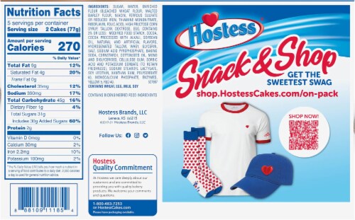 Hostess® Twinkies® Chocolate Sponge Cakes Perspective: back
