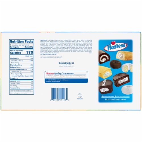 HOSTESS Baseball CupCakes Night Game, Limited Edition Perspective: back