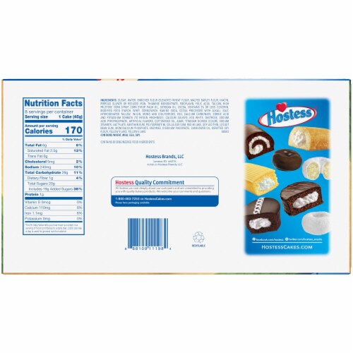 HOSTESS Baseball CupCakes Night Game, Limited Edition Perspective: back