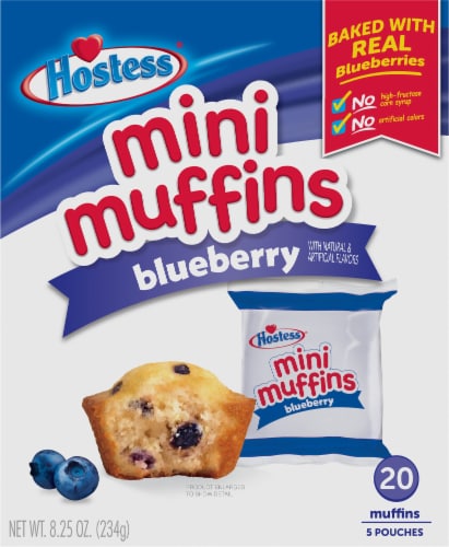 Hostess Blueberry Mini Muffins 20 Count Perspective: back