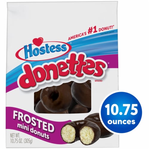 Hostess® Donettes® Double Chocolate Mini Donuts Perspective: back