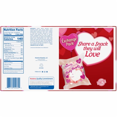 Hostess® Strawberry Cheesecake Baby Bundt Cakes Perspective: back