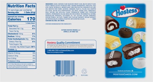 Hostess® Cinnamon Steusel Coffee Cakes Perspective: back